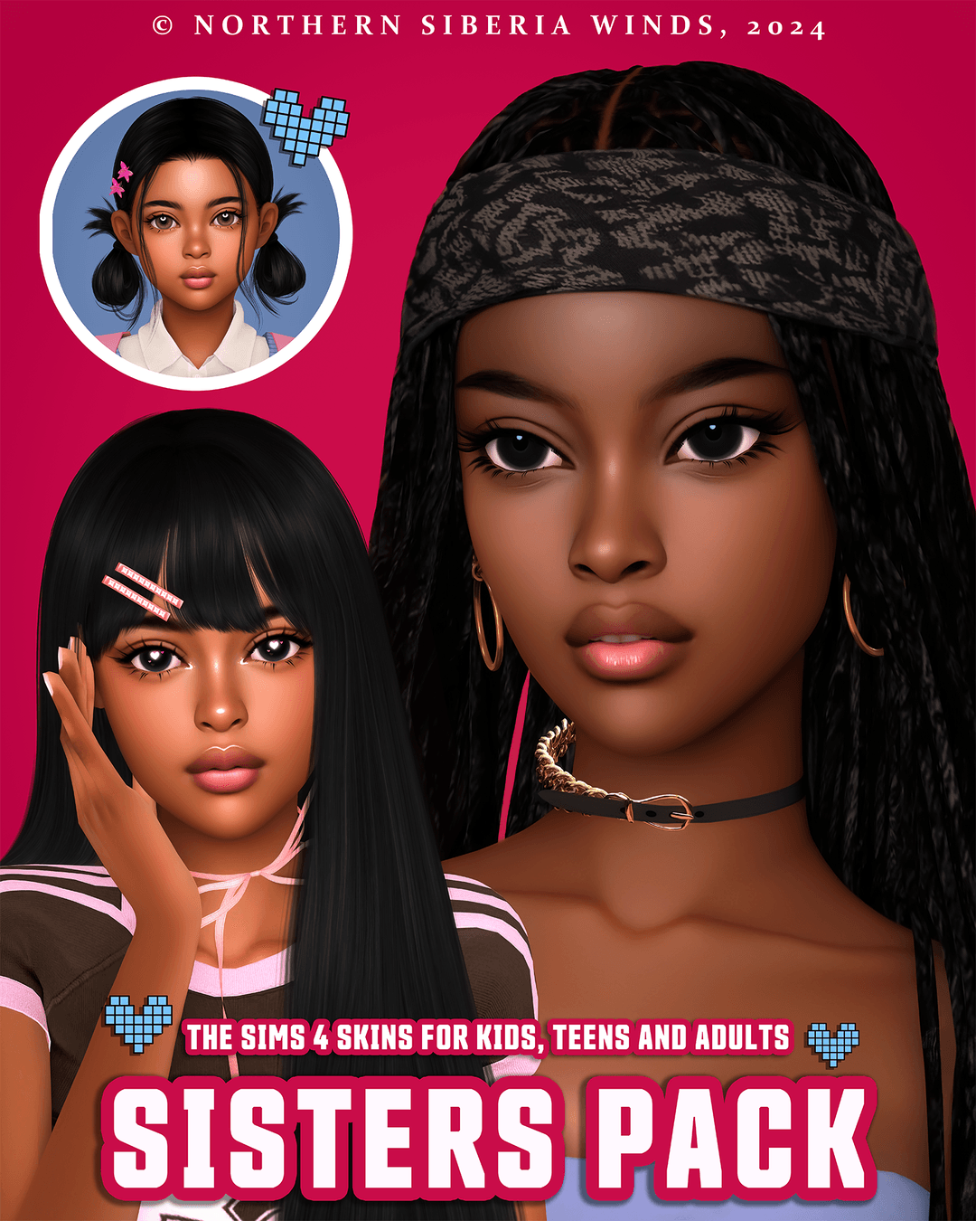Скины Sisters pack Part №I (child-adult)